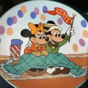 Disney Collector Plate Four Seasons of Love Tickets 50 Yard Line